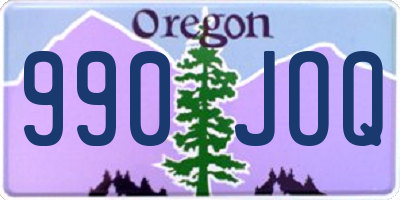OR license plate 990JOQ
