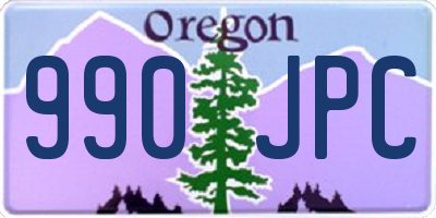 OR license plate 990JPC