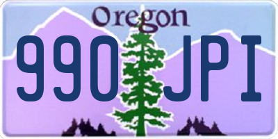 OR license plate 990JPI