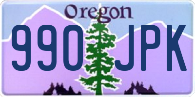 OR license plate 990JPK