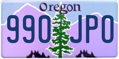 OR license plate 990JPO