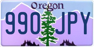 OR license plate 990JPY