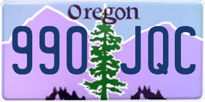 OR license plate 990JQC