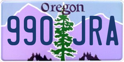 OR license plate 990JRA