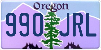 OR license plate 990JRL