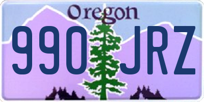 OR license plate 990JRZ