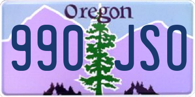 OR license plate 990JSO