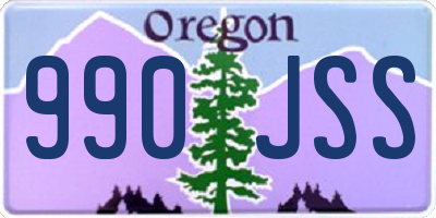 OR license plate 990JSS