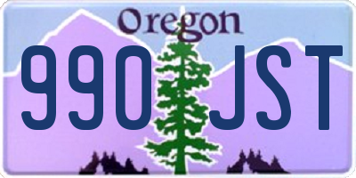 OR license plate 990JST