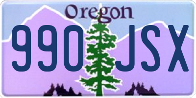 OR license plate 990JSX