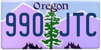 OR license plate 990JTC