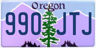 OR license plate 990JTJ