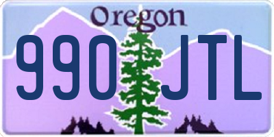 OR license plate 990JTL