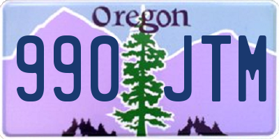 OR license plate 990JTM