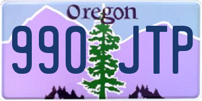 OR license plate 990JTP