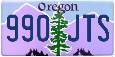 OR license plate 990JTS