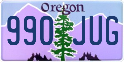 OR license plate 990JUG