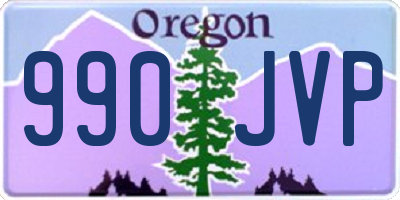 OR license plate 990JVP