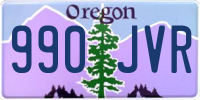 OR license plate 990JVR
