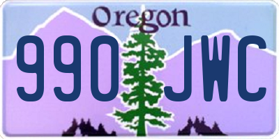 OR license plate 990JWC