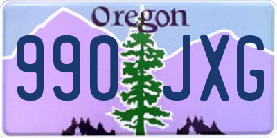 OR license plate 990JXG