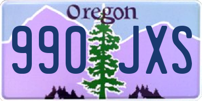 OR license plate 990JXS