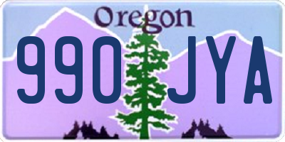 OR license plate 990JYA