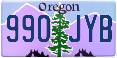 OR license plate 990JYB