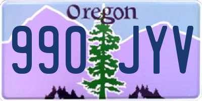 OR license plate 990JYV
