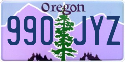 OR license plate 990JYZ