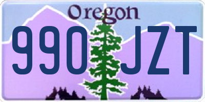 OR license plate 990JZT