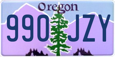 OR license plate 990JZY