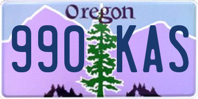 OR license plate 990KAS