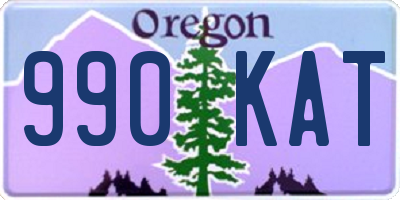OR license plate 990KAT