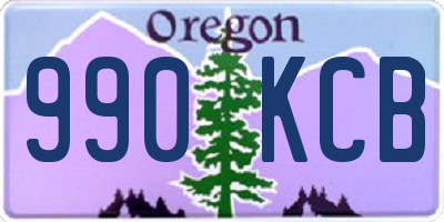 OR license plate 990KCB