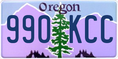 OR license plate 990KCC