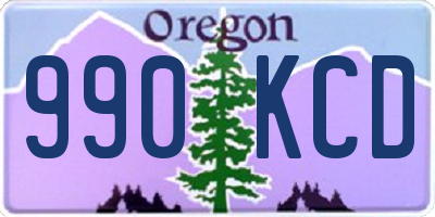 OR license plate 990KCD