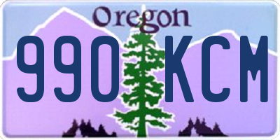 OR license plate 990KCM