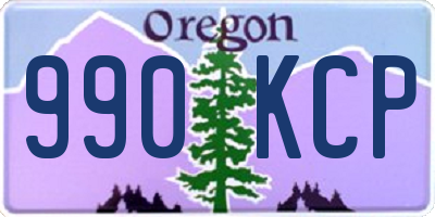OR license plate 990KCP