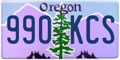 OR license plate 990KCS