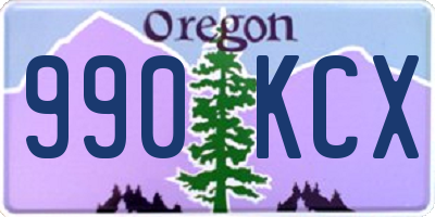 OR license plate 990KCX