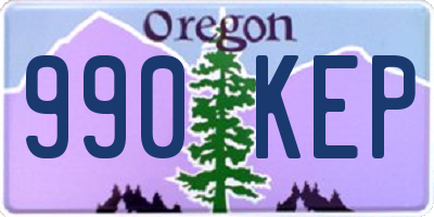 OR license plate 990KEP