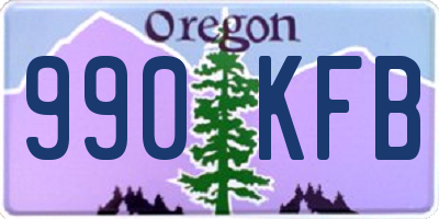 OR license plate 990KFB