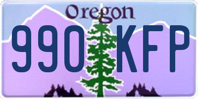 OR license plate 990KFP