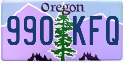 OR license plate 990KFQ
