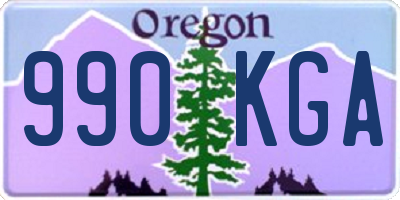 OR license plate 990KGA
