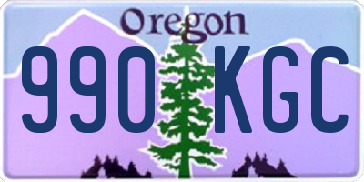 OR license plate 990KGC