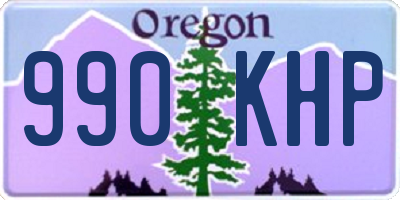 OR license plate 990KHP