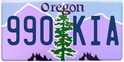 OR license plate 990KIA