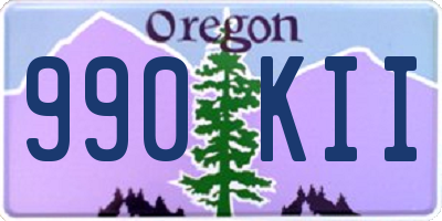 OR license plate 990KII